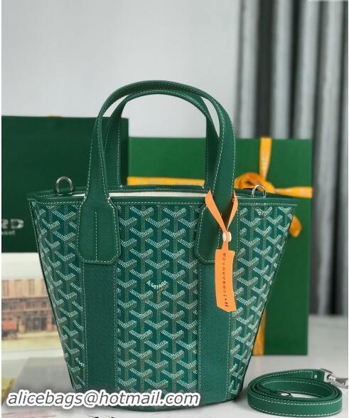 Top Grade Goyard Belharra Tote bag with Heart Print 120230 Green 2024