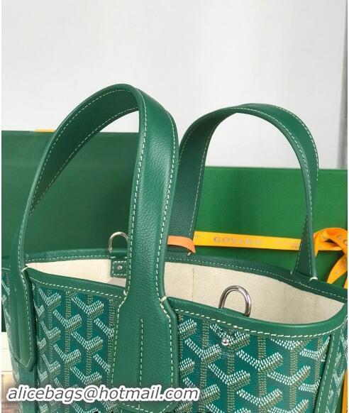 Top Grade Goyard Belharra Tote bag with Heart Print 120230 Green 2024