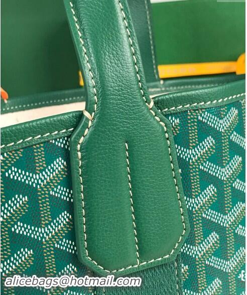 Top Grade Goyard Belharra Tote bag with Heart Print 120230 Green 2024