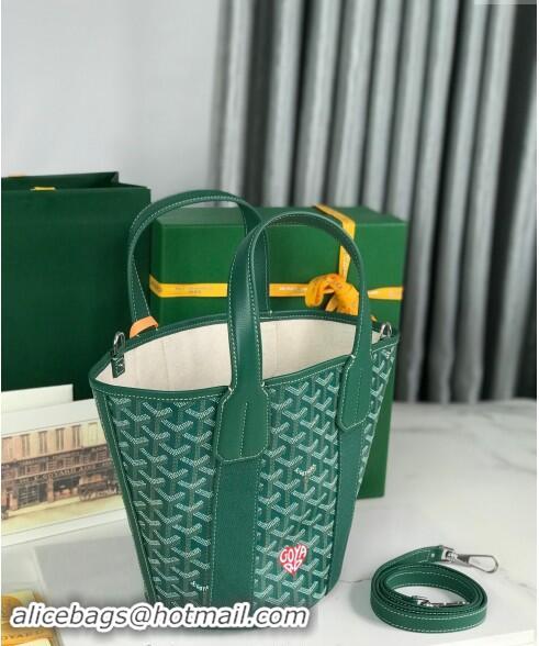 Top Grade Goyard Belharra Tote bag with Heart Print 120230 Green 2024