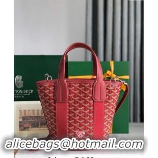 Famous Brand Goyard Belharra Tote bag with Heart Print 120230 Red 2024