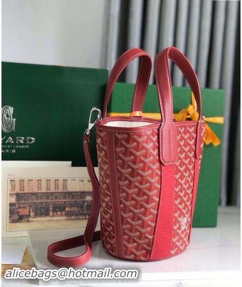 Famous Brand Goyard Belharra Tote bag with Heart Print 120230 Red 2024