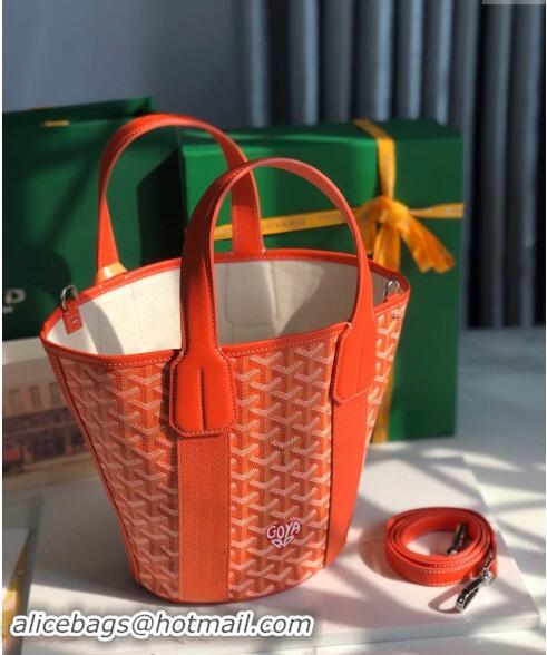 Buy Classic Goyard Belharra Tote bag with Heart Print 120230 Orange 2024