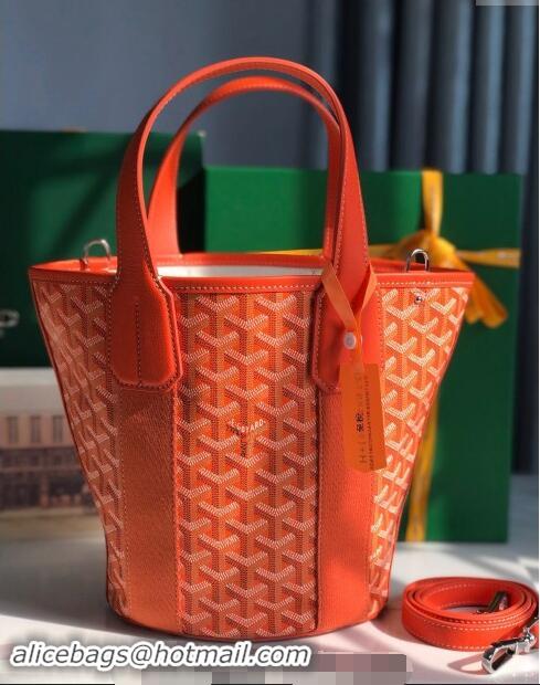 Buy Classic Goyard Belharra Tote bag with Heart Print 120230 Orange 2024