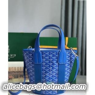 Luxurious Goyard Belharra Tote bag with Heart Print 120230 Sky Blue 2024