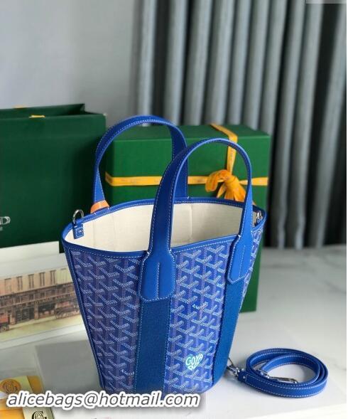 Luxurious Goyard Belharra Tote bag with Heart Print 120230 Sky Blue 2024