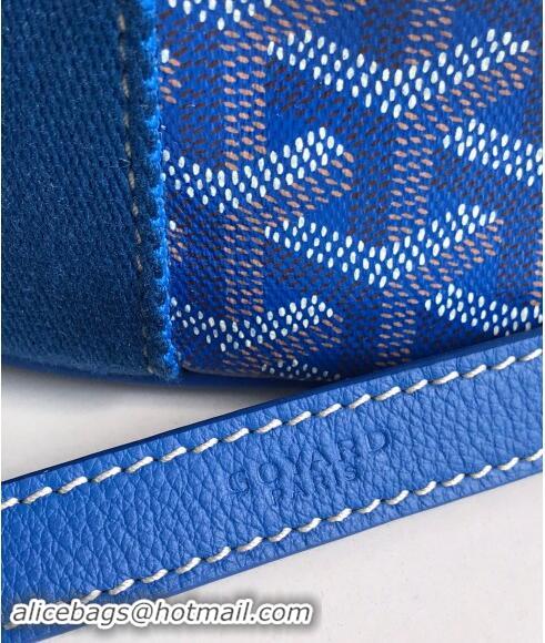 Luxurious Goyard Belharra Tote bag with Heart Print 120230 Sky Blue 2024