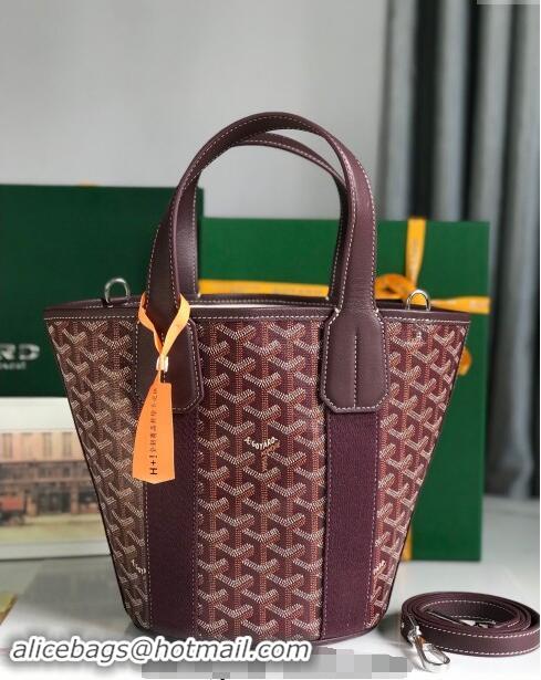 Grade Design Goyard Belharra Tote bag with Web Heart 120230 Burgundy 2024