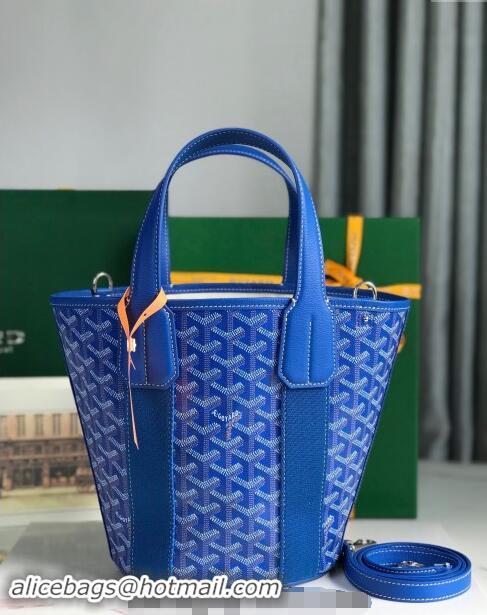 Well Crafted Goyard Belharra Tote bag with Web Heart 120230 Sky Blue 2024