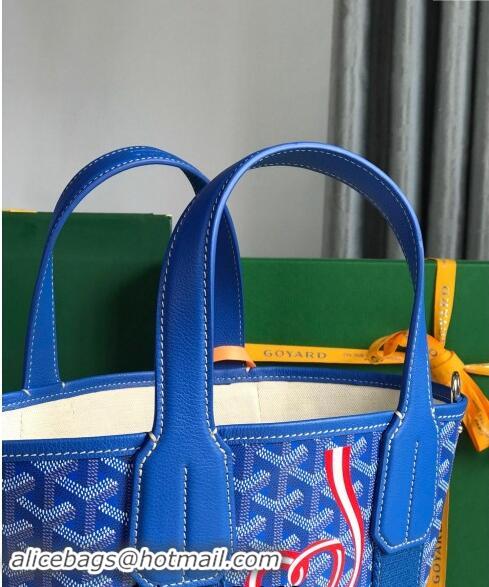 Well Crafted Goyard Belharra Tote bag with Web Heart 120230 Sky Blue 2024