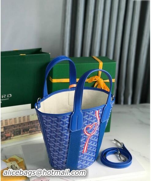 Well Crafted Goyard Belharra Tote bag with Web Heart 120230 Sky Blue 2024