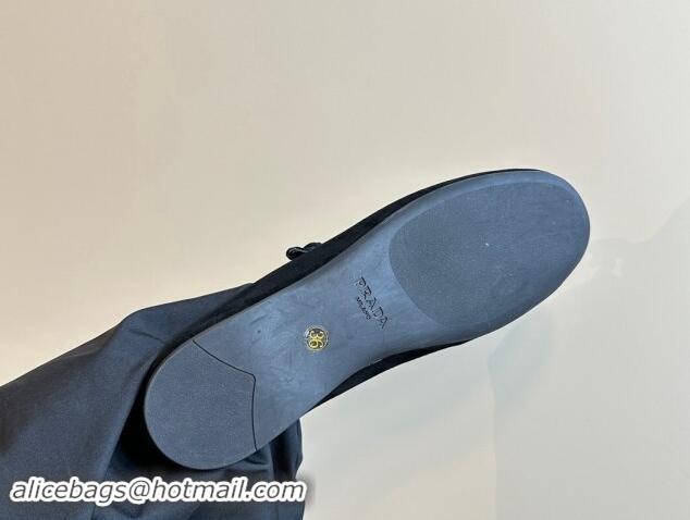 Good Quality Prada Suede ballerinas flats Black 1011115