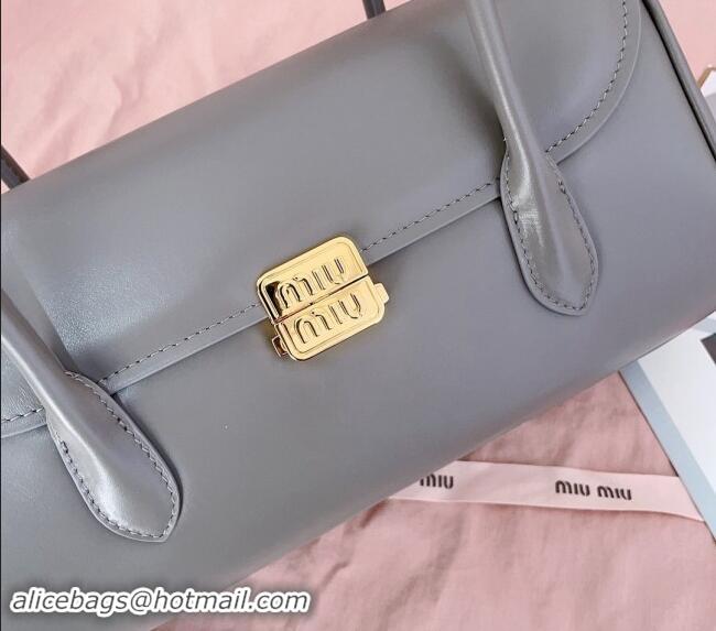 Reasonable Price Miu Miu Calf Leather shoulder bag 5BD265 Grey 2024