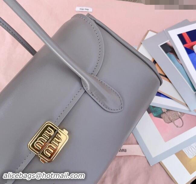 Reasonable Price Miu Miu Calf Leather shoulder bag 5BD265 Grey 2024