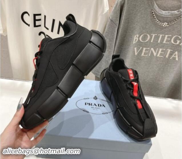 Pretty Style Prada Men's Sneakers P101406 Black 101408