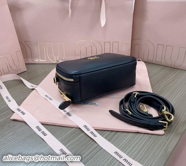 Well Crafted Miu Miu leather mini bag 5BH229 Black 2024