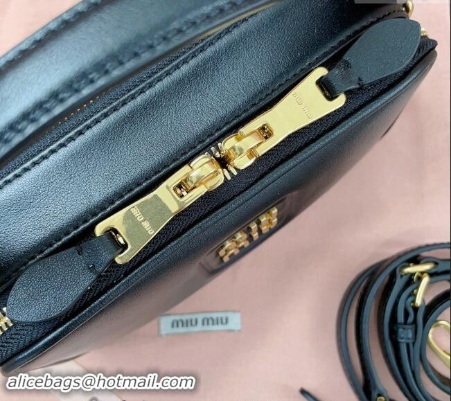 Well Crafted Miu Miu leather mini bag 5BH229 Black 2024