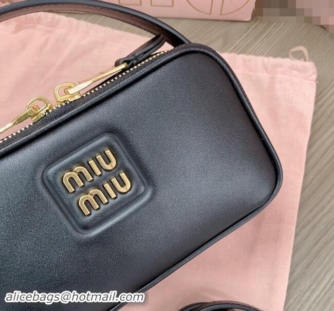 Well Crafted Miu Miu leather mini bag 5BH229 Black 2024