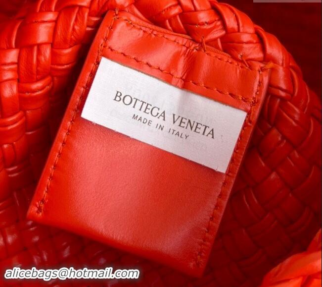 Buy Discount Bottega Veneta Mini Tosca Bag with Gold-Tone Ball 776755 Orange Red 2024