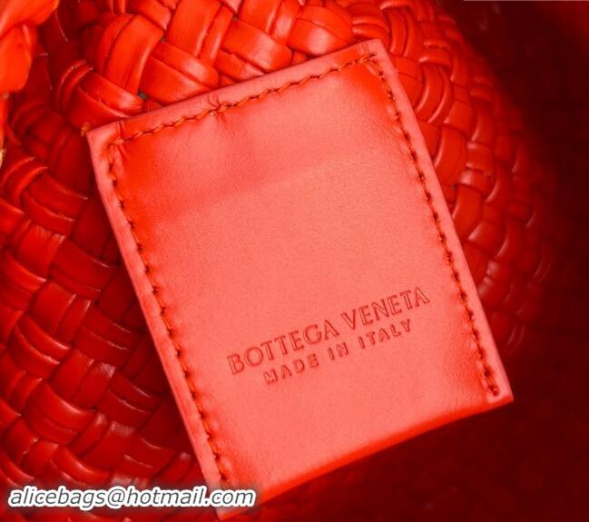 Buy Discount Bottega Veneta Mini Tosca Bag with Gold-Tone Ball 776755 Orange Red 2024