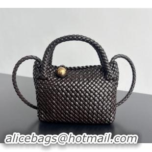 Promotional Bottega Veneta Mini Tosca Bag with Gold-Tone Ball 776755 Fondant Brown 2024