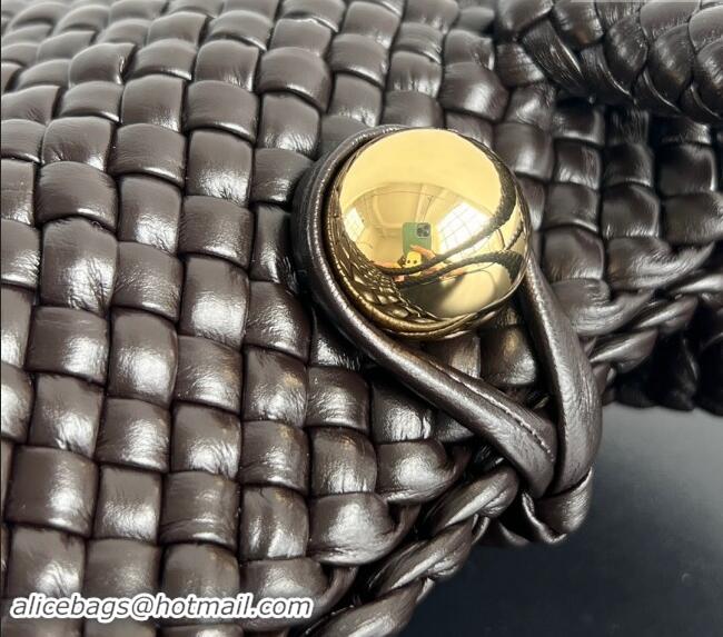 Promotional Bottega Veneta Mini Tosca Bag with Gold-Tone Ball 776755 Fondant Brown 2024