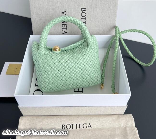 Grade Design Bottega Veneta Mini Tosca Bag with Gold-Tone Ball 776755 Mint Green 2024