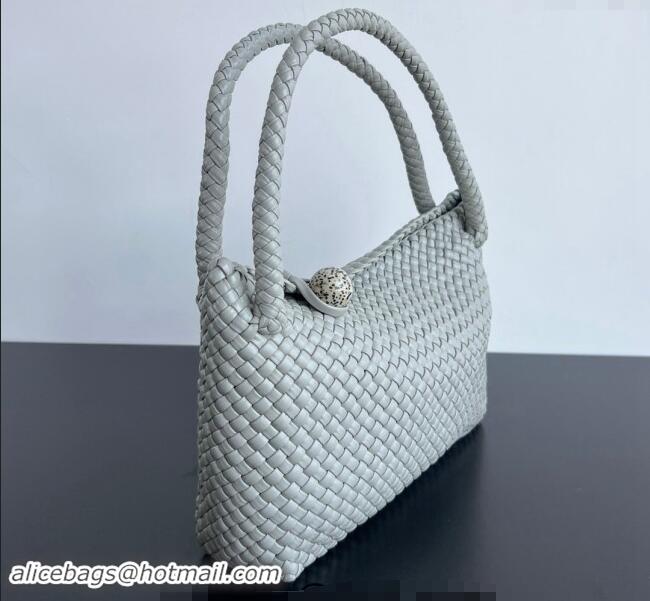 Super Quality Bottega Veneta Tosca Shoulder Bag with Gold-Tone Ball 716974 Agate Grey 2024