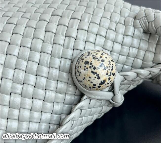 Super Quality Bottega Veneta Tosca Shoulder Bag with Gold-Tone Ball 716974 Agate Grey 2024