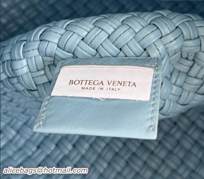 Top Grade Bottega Veneta Tosca Shoulder Bag with Pearl 716974 Ice Blue 2024