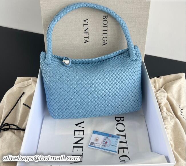 Top Grade Bottega Veneta Tosca Shoulder Bag with Pearl 716974 Ice Blue 2024