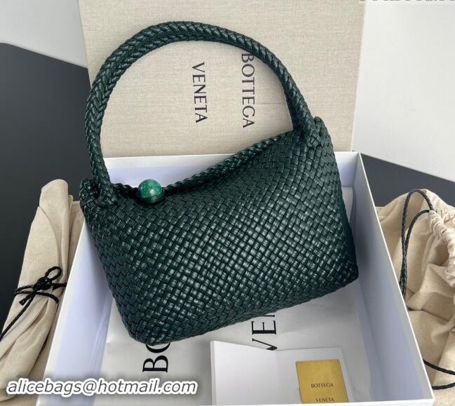 Buy Discount Bottega Veneta Tosca Shoulder Bag with Gold-Tone Ball 716974 Deep Green 2024