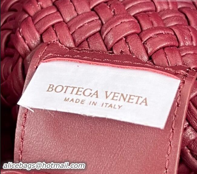 Free Shipping Bottega Veneta Tosca Shoulder Bag with Gold-Tone Ball 716974 Burgundy 2024