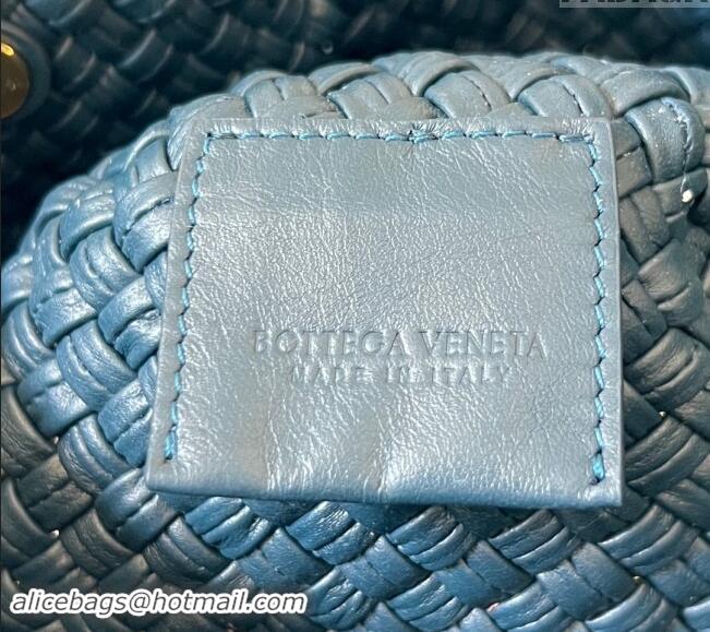 Promotional Bottega Veneta Tosca Shoulder Bag with Gold-Tone Ball 716974 Deep Blue 2024