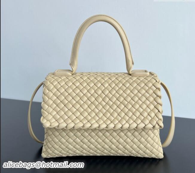 Well Crafted Bottega Veneta Patti Top Handle bag in Intreccio Leather 776783 Beige 2024