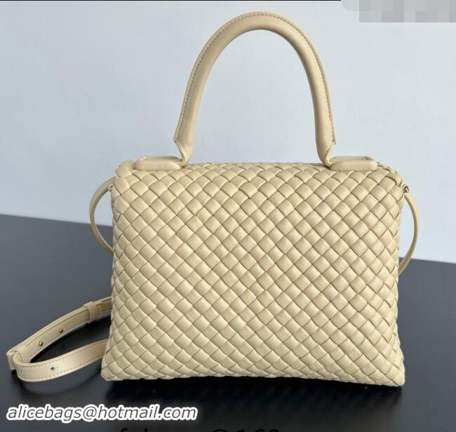 Well Crafted Bottega Veneta Patti Top Handle bag in Intreccio Leather 776783 Beige 2024