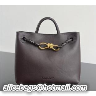 Super Quality Bottega Veneta Small Andiamo Top Handle Bag in Calfskin Leather 810213 Fondant Brown 2024