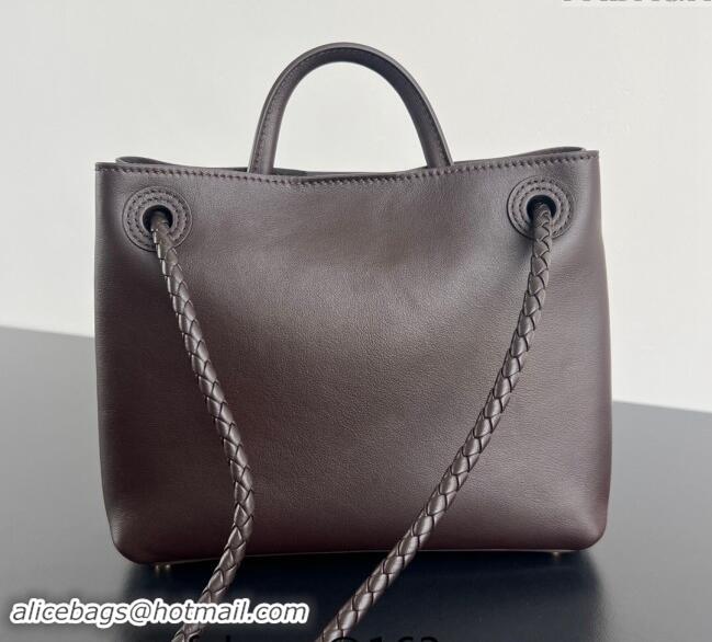 Super Quality Bottega Veneta Small Andiamo Top Handle Bag in Calfskin Leather 810213 Fondant Brown 2024