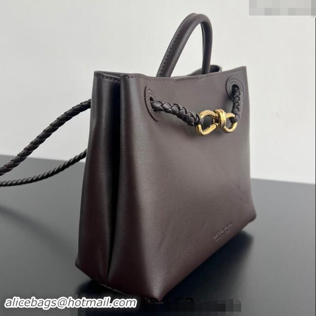 Super Quality Bottega Veneta Small Andiamo Top Handle Bag in Calfskin Leather 810213 Fondant Brown 2024