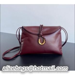 Discount Bottega Veneta Medium Liberta Cross-body bag in Smooth Calfskin 806034 Burgundy 2024