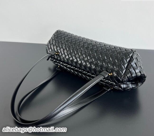 Grade Quality Bottega Veneta Let's Go Long Foldable Shoulder bag 796258 Black 2024