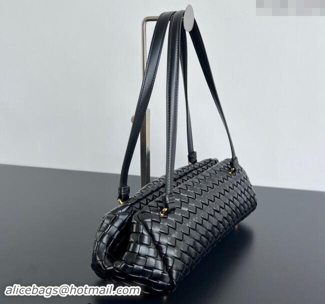 Grade Quality Bottega Veneta Let's Go Long Foldable Shoulder bag 796258 Black 2024