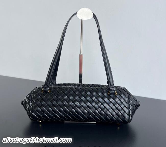 Grade Quality Bottega Veneta Let's Go Long Foldable Shoulder bag 796258 Black 2024