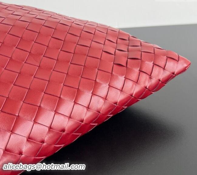 Luxury Discount Bottega Veneta Large Hop Hobo Bag Intrecciato Calf Leather 763970 Red 2024