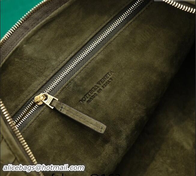 Good Looking Bottega Veneta Small Jodie Hobo in Intrecciato Suede 600261 Green 2024