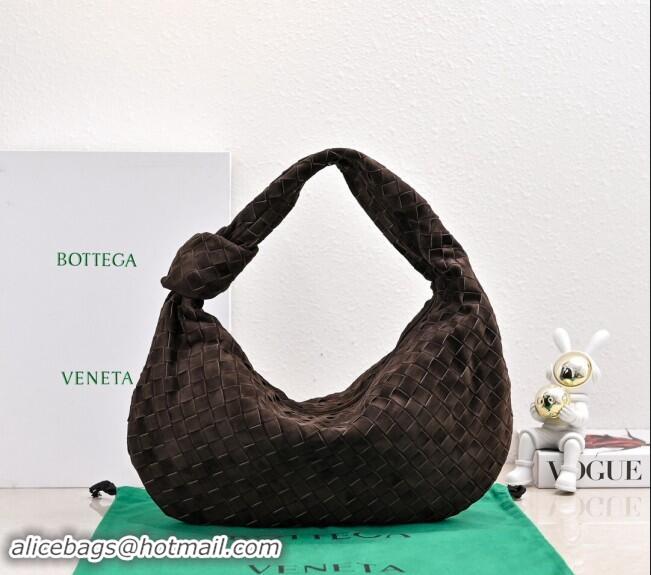 Market Sells Bottega Veneta Small Jodie Hobo in Intrecciato Suede 600261 Fondant Brown 2024