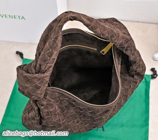 Market Sells Bottega Veneta Small Jodie Hobo in Intrecciato Suede 600261 Fondant Brown 2024