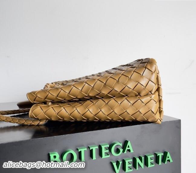 Market Sells Bottega Veneta Medium Andiamo Top Handle Bag in Intrecciato Leather 743572 Brown 2024