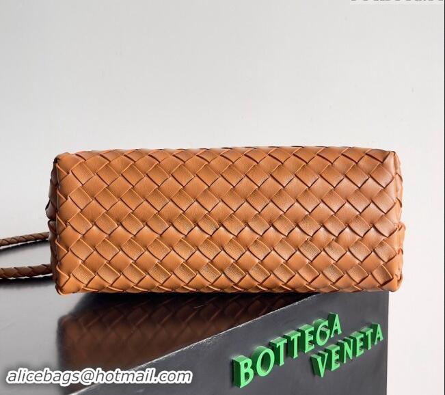 Discount Bottega Veneta Medium Andiamo Top Handle Bag in Intrecciato Leather 743572 Brown 2024