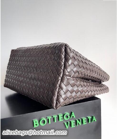 Buy Classic Bottega Veneta Large Andiamo Top Handle Bag in Intrecciato Leather 743575 Fondant Brown 2024